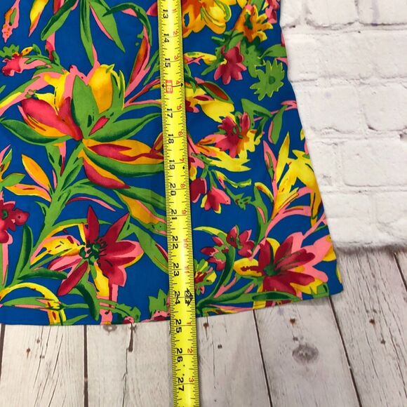 J Crew Women Hawaiian Tropical Racerback Cami Tank Top Size 4 Blouse B276 -4 - Picture 3 of 12